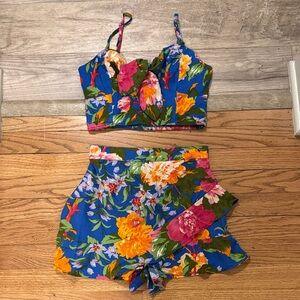 Lottie & Holly two piece floral skort set